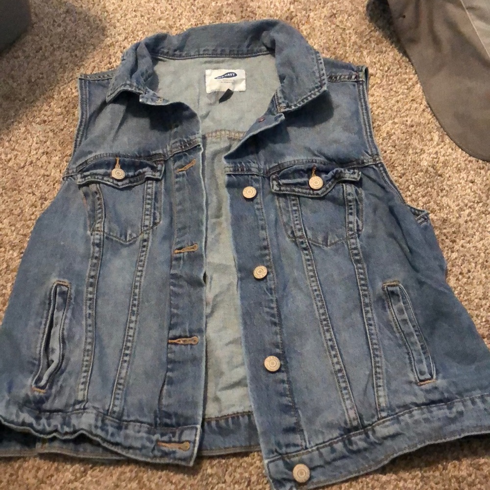 Sleeveless Denim Vest